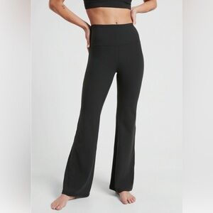 ATHLETA Elation Black Flare Leg Pants, Medium